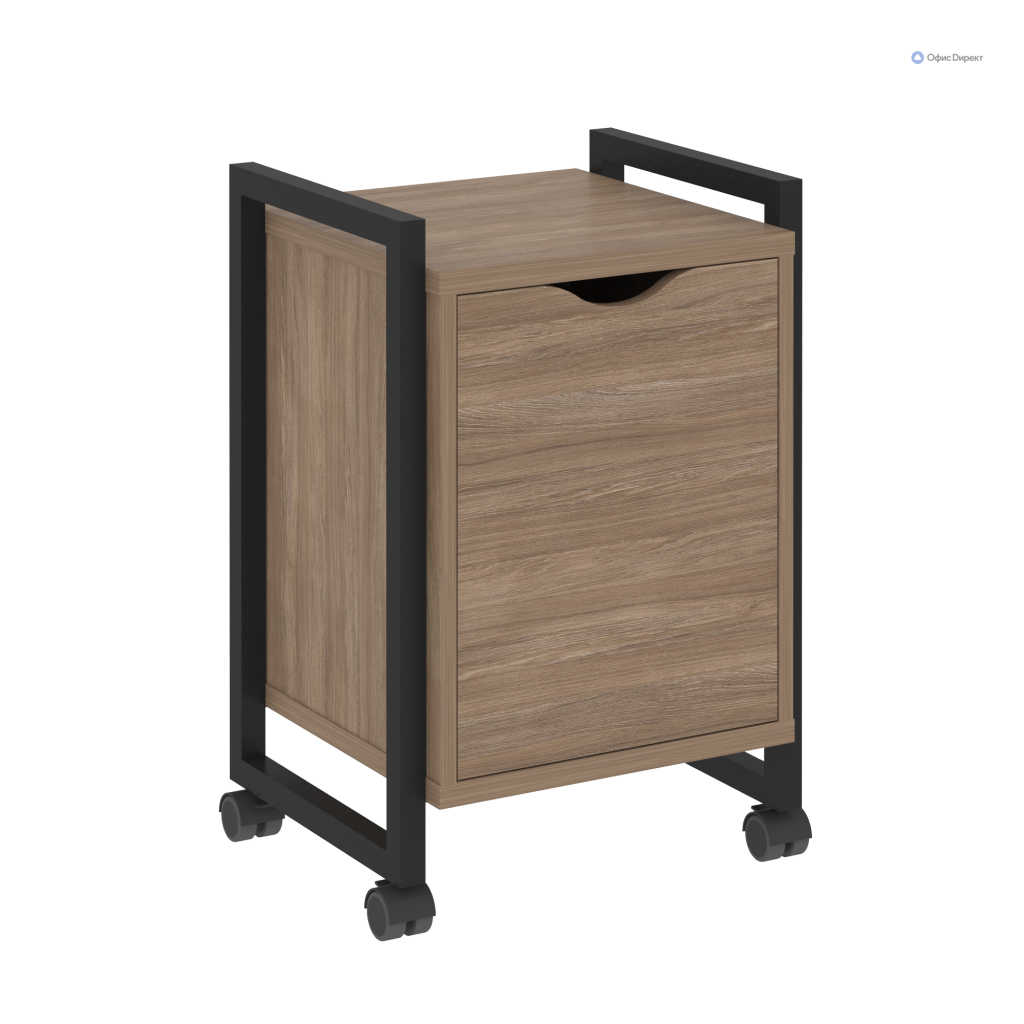 Тумба на колесных опорах с распашным фасадом
