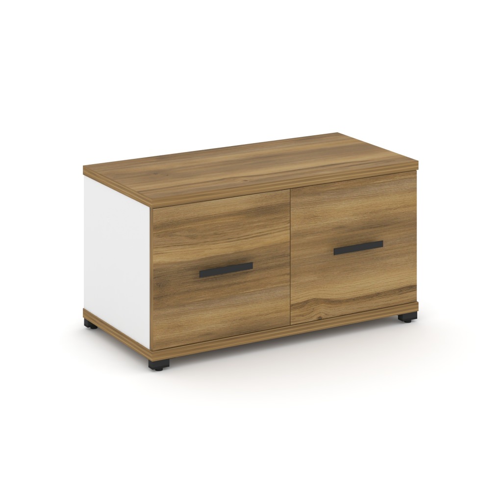 Шкаф одна широкая секция, 1 ниша Концепт 836*420*450 Концепт Сандал Янтарный/Черный металл