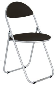 Чёрный Стул складной Golf Silver (Гольф) Чёрный