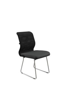 Черный/Хром Стул штабелируемый ErgoLife Sit 8 M4-8 - X2+UMF(X1) Черный/Хром